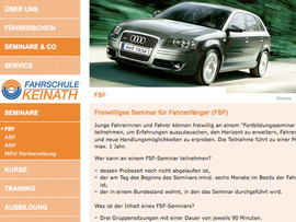 Fahrschule Keinath - CMS-Entwicklung und Beratung
