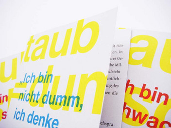 Konzept und Design einer Gehörlosenkampagne