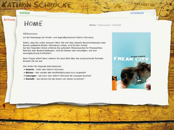 Webdesign - Internetseite Kathrin Schrocke